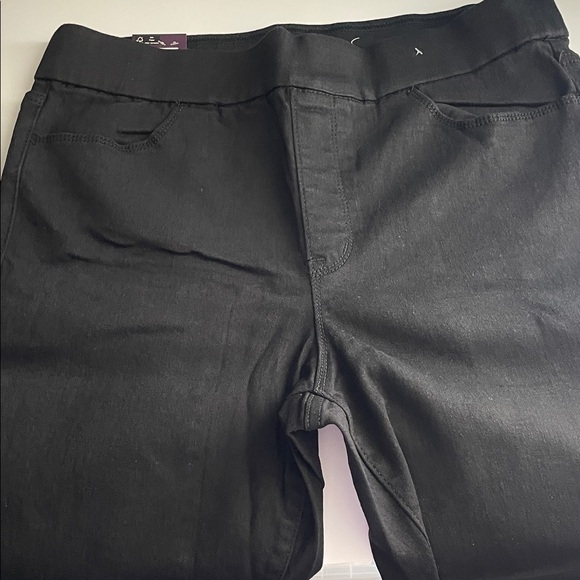 Gloria Vanderbilt Women's Pull-on Comfort Jean, High-Rise Pockets Black, 12 / Z2 - Picture 7 of 12